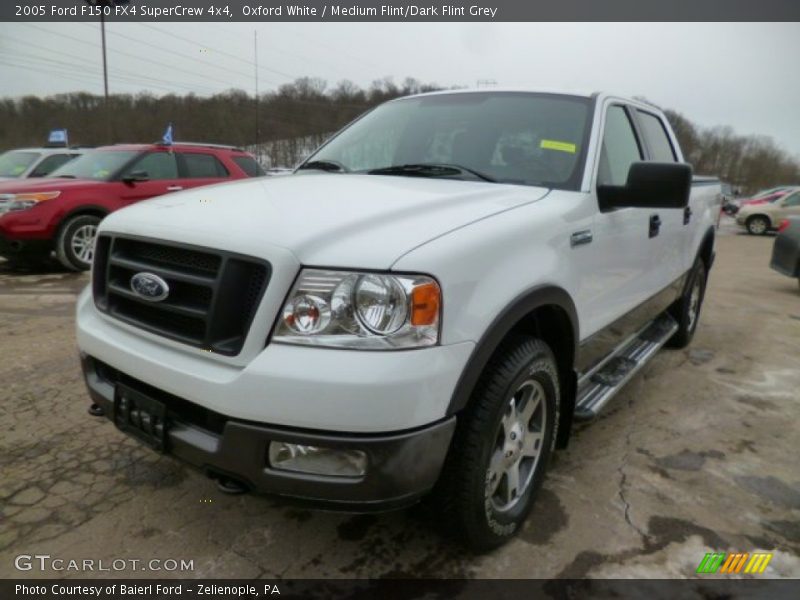 Oxford White / Medium Flint/Dark Flint Grey 2005 Ford F150 FX4 SuperCrew 4x4