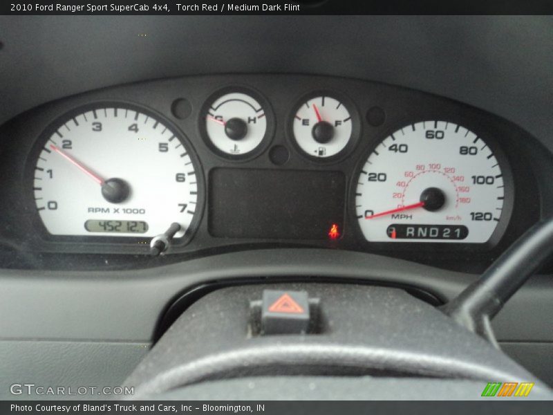 Torch Red / Medium Dark Flint 2010 Ford Ranger Sport SuperCab 4x4