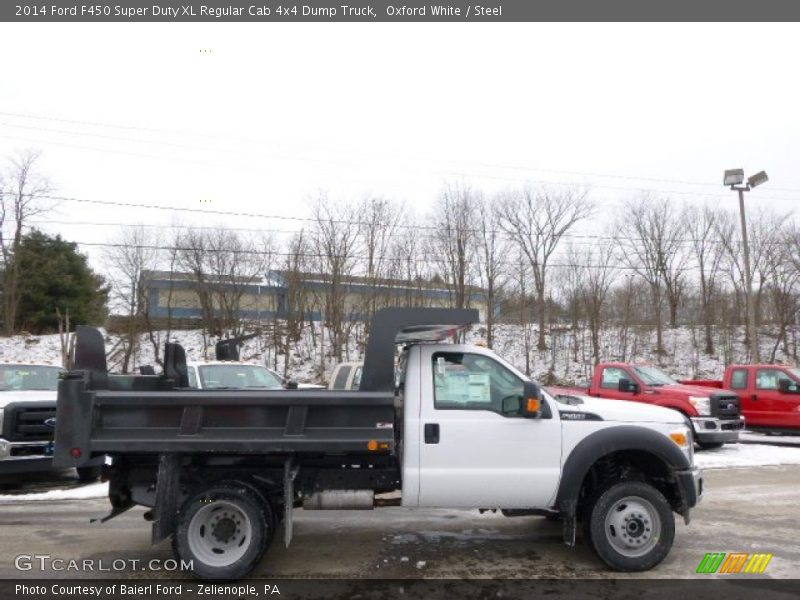  2014 F450 Super Duty XL Regular Cab 4x4 Dump Truck Oxford White
