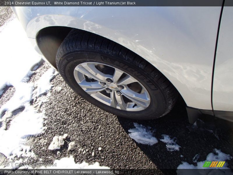 White Diamond Tricoat / Light Titanium/Jet Black 2014 Chevrolet Equinox LT