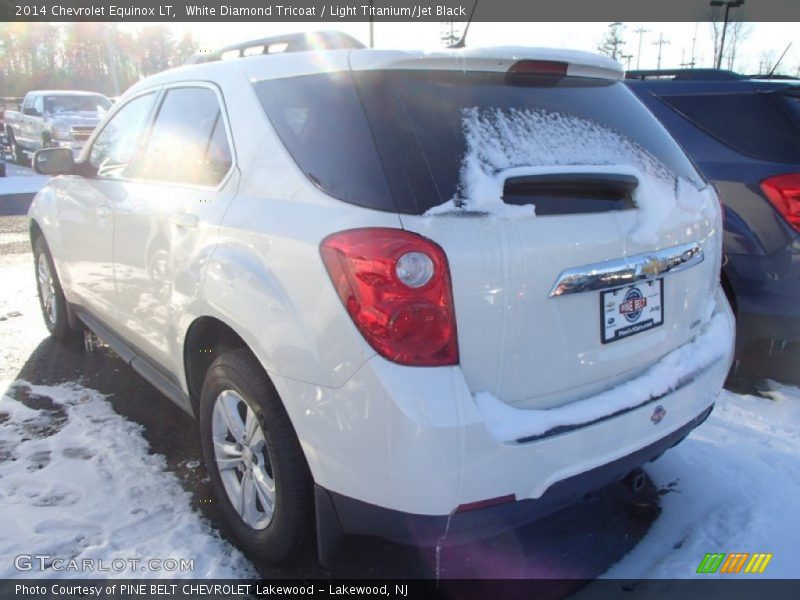 White Diamond Tricoat / Light Titanium/Jet Black 2014 Chevrolet Equinox LT