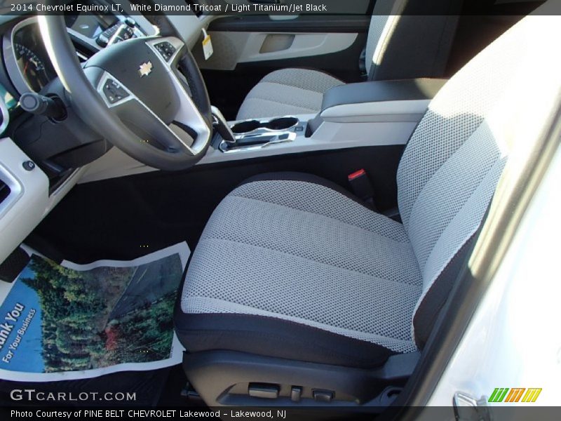 White Diamond Tricoat / Light Titanium/Jet Black 2014 Chevrolet Equinox LT