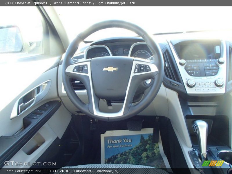 White Diamond Tricoat / Light Titanium/Jet Black 2014 Chevrolet Equinox LT