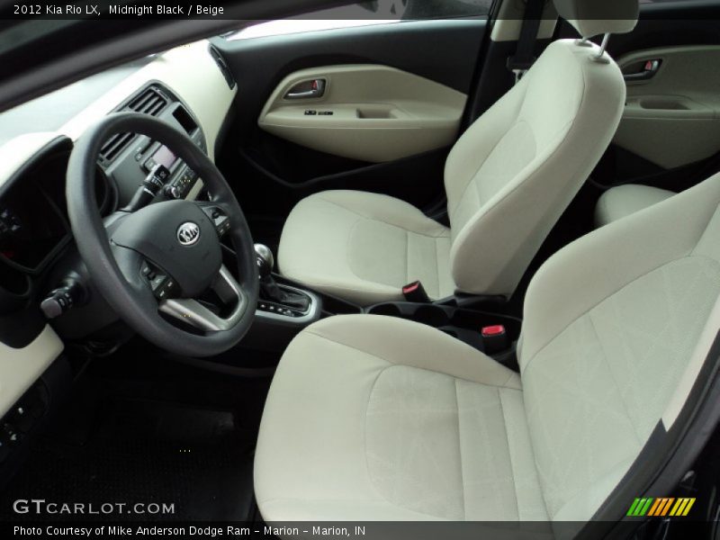 Midnight Black / Beige 2012 Kia Rio LX