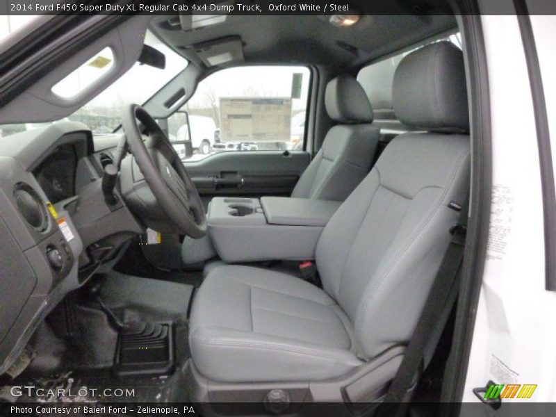  2014 F450 Super Duty XL Regular Cab 4x4 Dump Truck Steel Interior