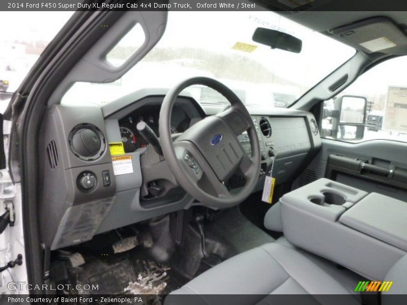 Steel Interior - 2014 F450 Super Duty XL Regular Cab 4x4 Dump Truck 