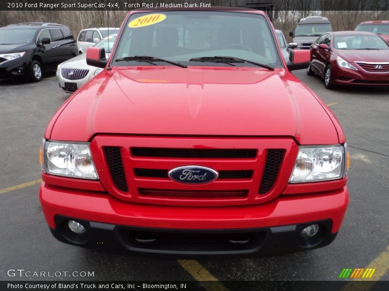 Torch Red / Medium Dark Flint 2010 Ford Ranger Sport SuperCab 4x4