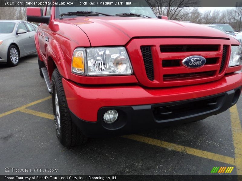 Torch Red / Medium Dark Flint 2010 Ford Ranger Sport SuperCab 4x4