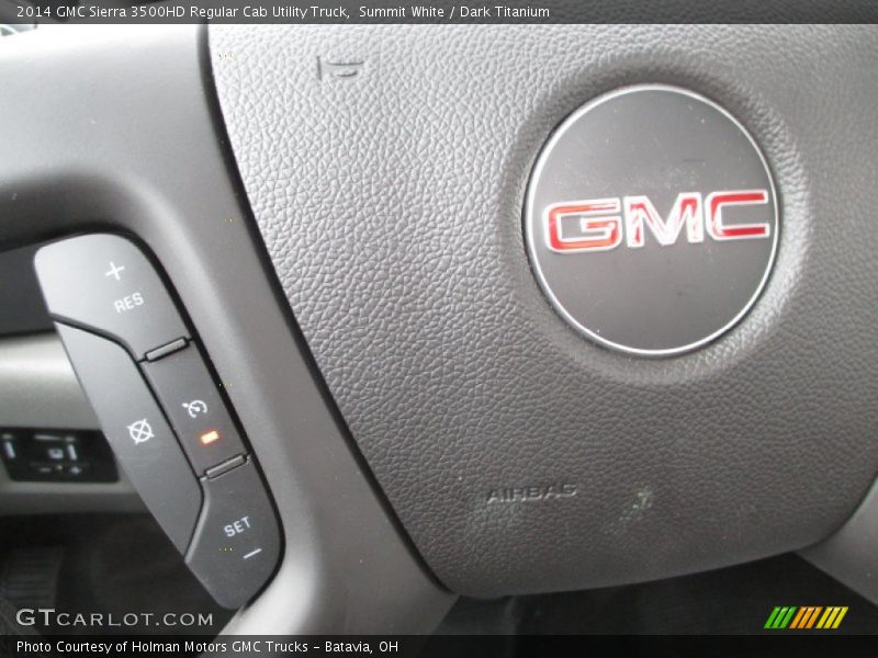 Summit White / Dark Titanium 2014 GMC Sierra 3500HD Regular Cab Utility Truck