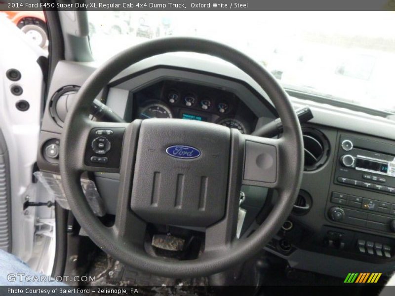  2014 F450 Super Duty XL Regular Cab 4x4 Dump Truck Steering Wheel
