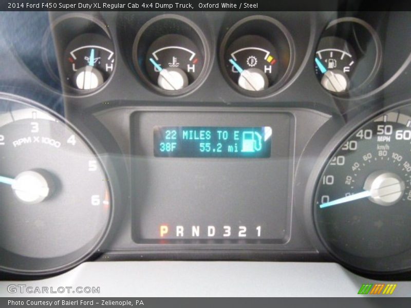  2014 F450 Super Duty XL Regular Cab 4x4 Dump Truck XL Regular Cab 4x4 Dump Truck Gauges