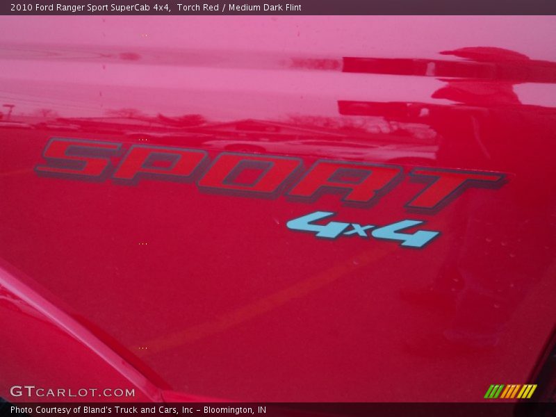 Torch Red / Medium Dark Flint 2010 Ford Ranger Sport SuperCab 4x4