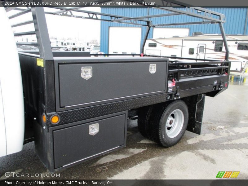Summit White / Dark Titanium 2014 GMC Sierra 3500HD Regular Cab Utility Truck