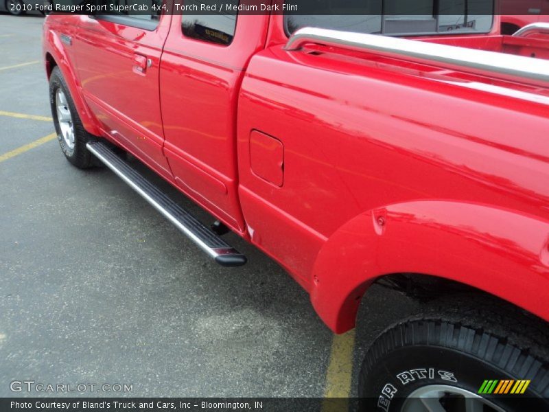 Torch Red / Medium Dark Flint 2010 Ford Ranger Sport SuperCab 4x4