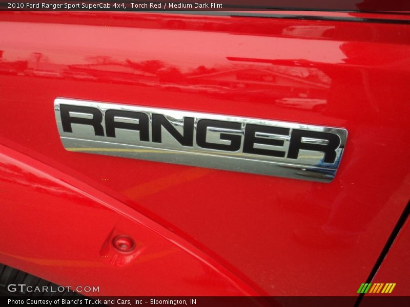 Torch Red / Medium Dark Flint 2010 Ford Ranger Sport SuperCab 4x4