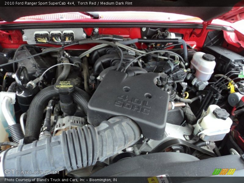 Torch Red / Medium Dark Flint 2010 Ford Ranger Sport SuperCab 4x4