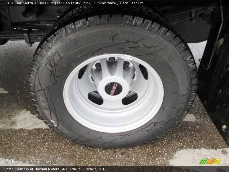 Summit White / Dark Titanium 2014 GMC Sierra 3500HD Regular Cab Utility Truck