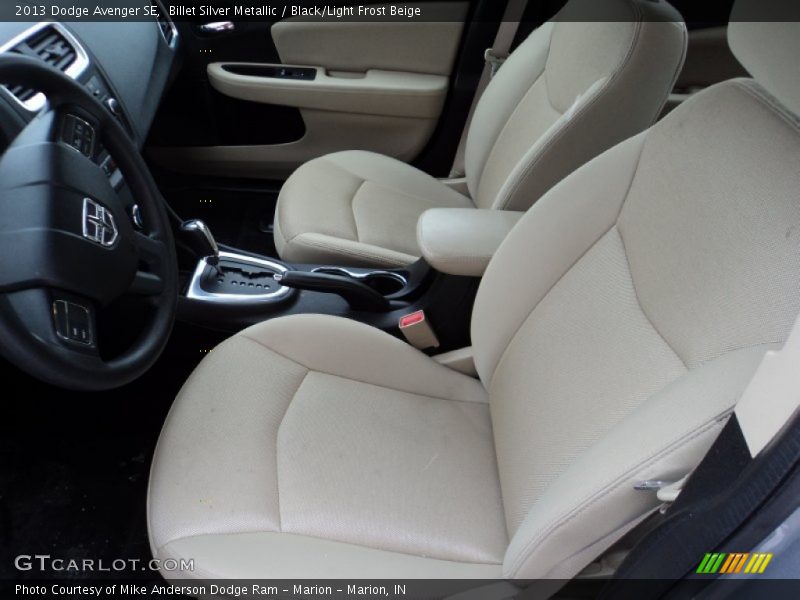 Billet Silver Metallic / Black/Light Frost Beige 2013 Dodge Avenger SE