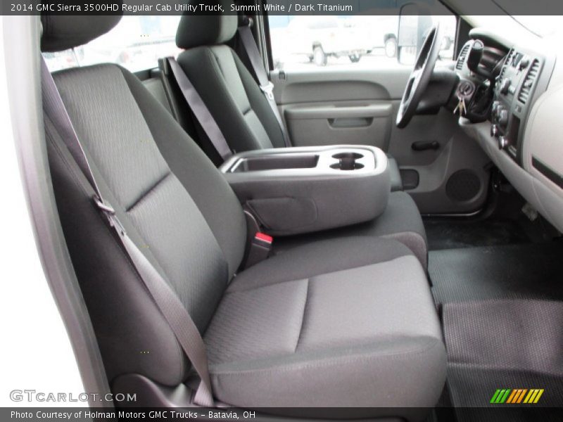 Summit White / Dark Titanium 2014 GMC Sierra 3500HD Regular Cab Utility Truck