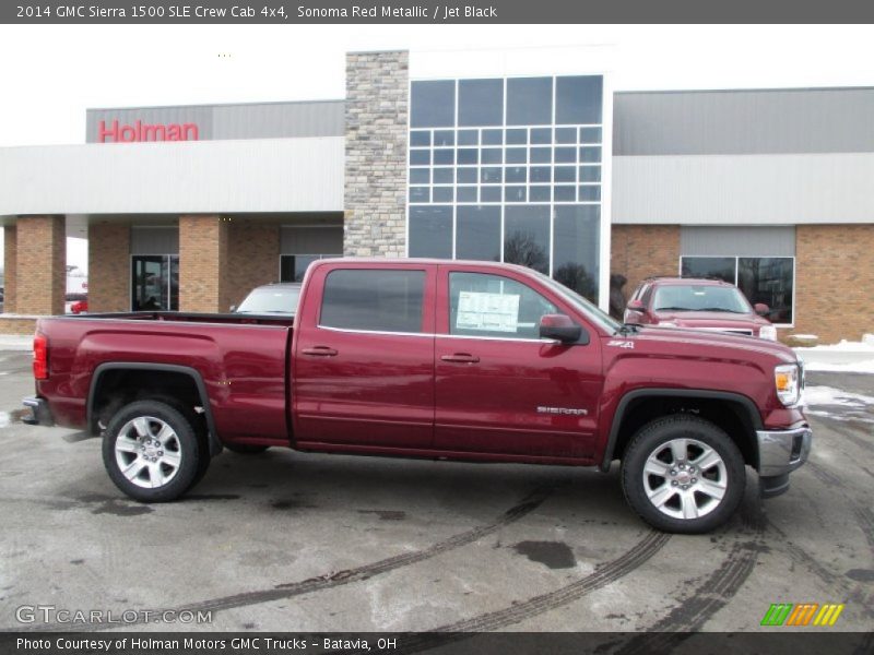 Sonoma Red Metallic / Jet Black 2014 GMC Sierra 1500 SLE Crew Cab 4x4