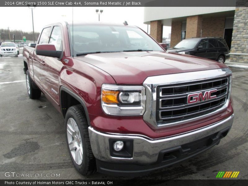 Sonoma Red Metallic / Jet Black 2014 GMC Sierra 1500 SLE Crew Cab 4x4