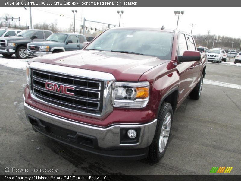 Sonoma Red Metallic / Jet Black 2014 GMC Sierra 1500 SLE Crew Cab 4x4