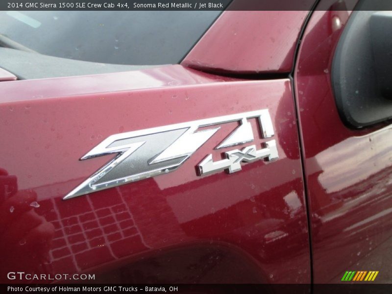 Sonoma Red Metallic / Jet Black 2014 GMC Sierra 1500 SLE Crew Cab 4x4