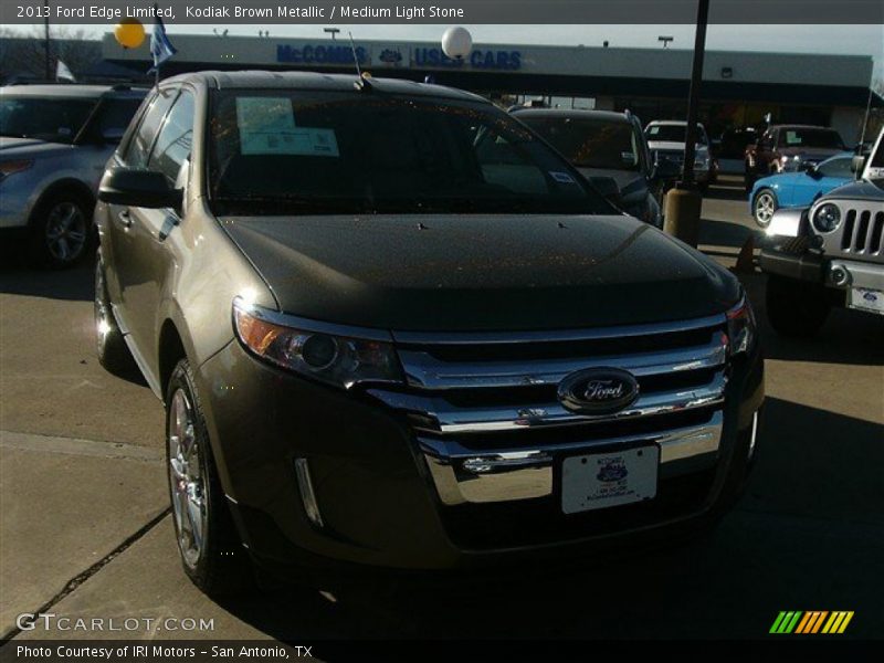 Kodiak Brown Metallic / Medium Light Stone 2013 Ford Edge Limited