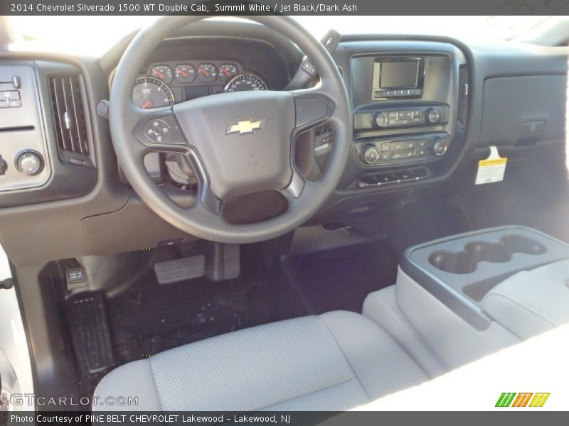 Summit White / Jet Black/Dark Ash 2014 Chevrolet Silverado 1500 WT Double Cab