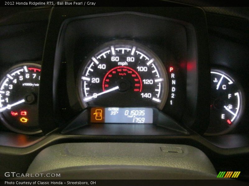 Bali Blue Pearl / Gray 2012 Honda Ridgeline RTS