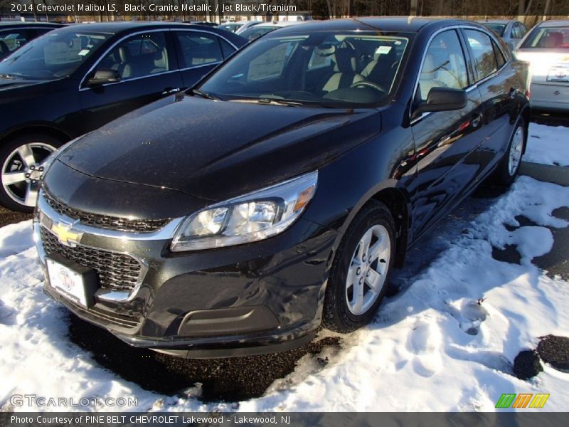 Black Granite Metallic / Jet Black/Titanium 2014 Chevrolet Malibu LS