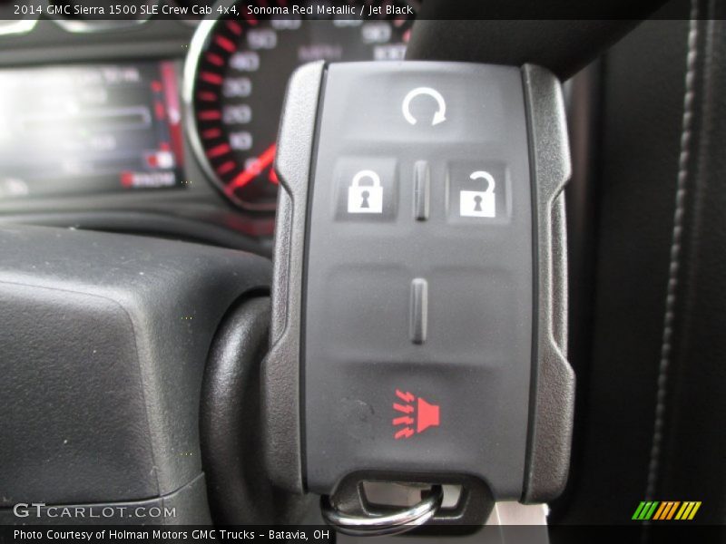 Sonoma Red Metallic / Jet Black 2014 GMC Sierra 1500 SLE Crew Cab 4x4