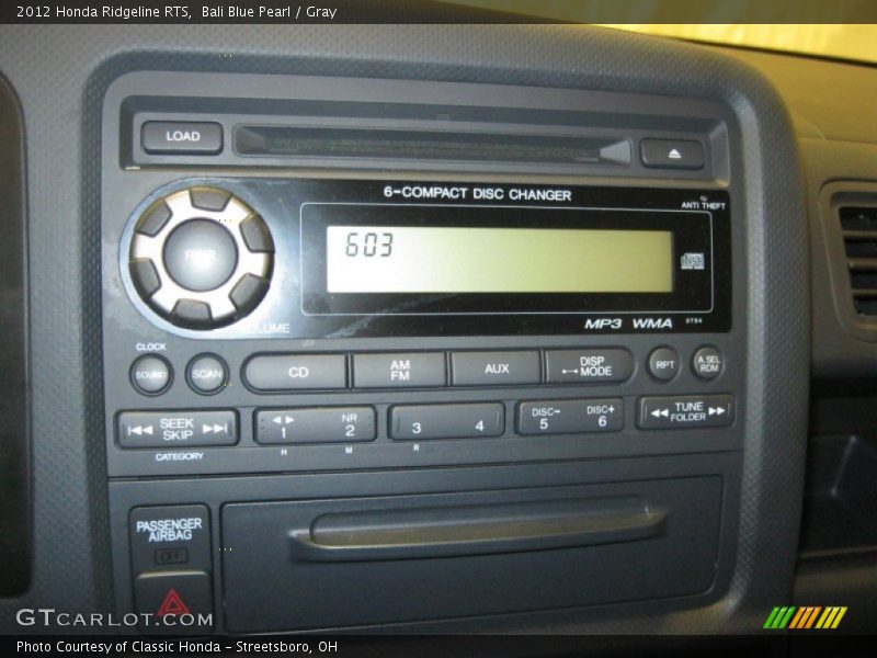 Bali Blue Pearl / Gray 2012 Honda Ridgeline RTS