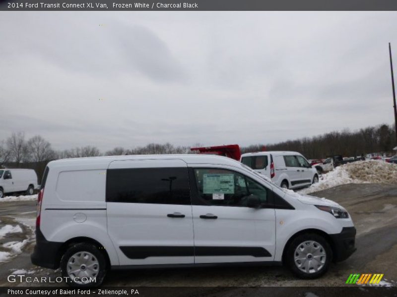 Frozen White / Charcoal Black 2014 Ford Transit Connect XL Van