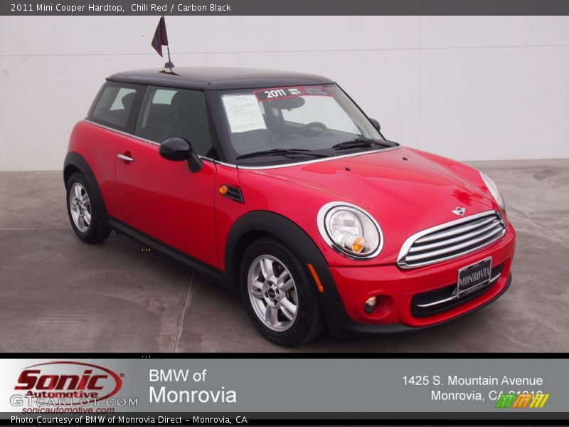 Chili Red / Carbon Black 2011 Mini Cooper Hardtop