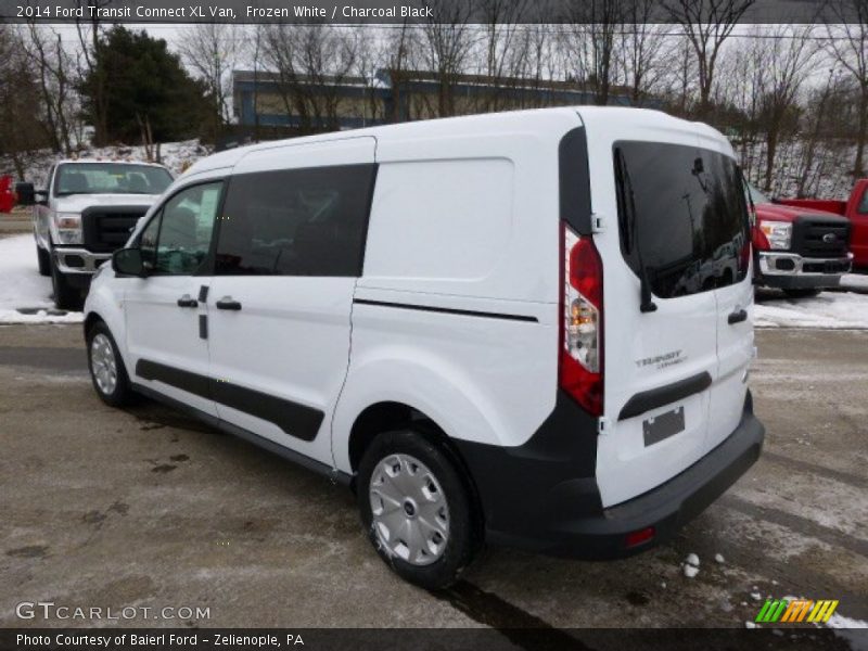 Frozen White / Charcoal Black 2014 Ford Transit Connect XL Van
