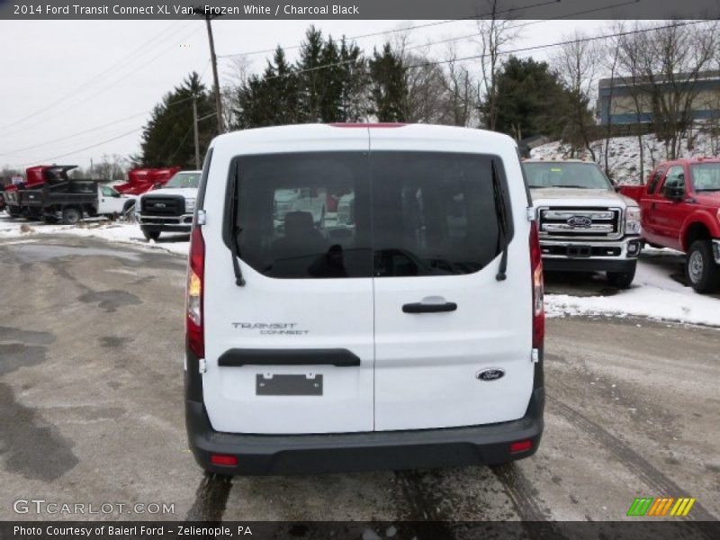 Frozen White / Charcoal Black 2014 Ford Transit Connect XL Van