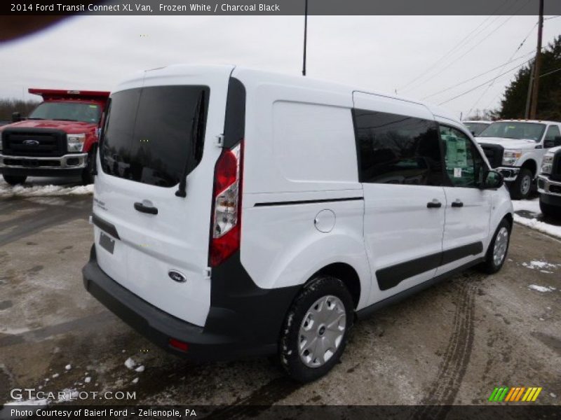 Frozen White / Charcoal Black 2014 Ford Transit Connect XL Van