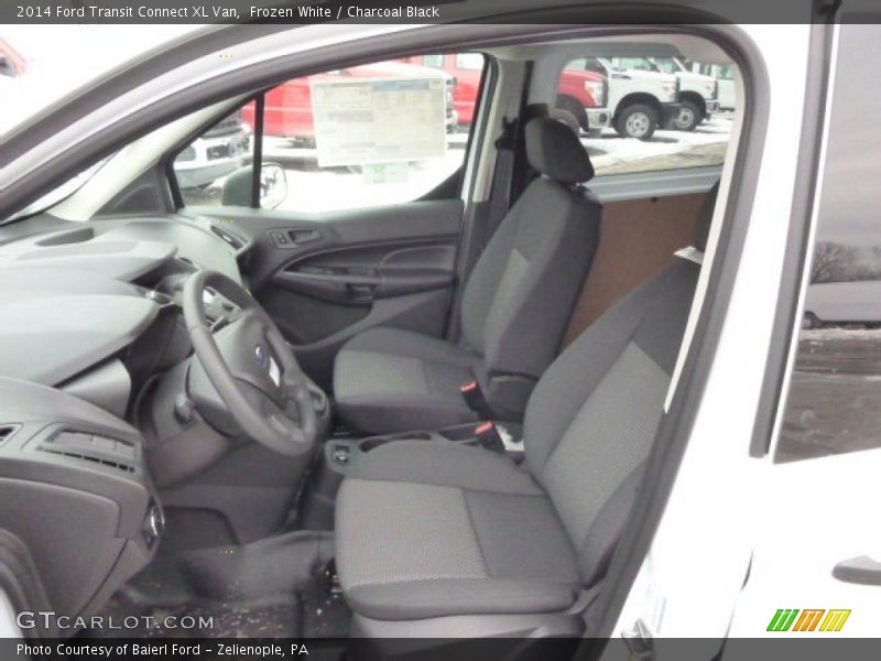 Frozen White / Charcoal Black 2014 Ford Transit Connect XL Van
