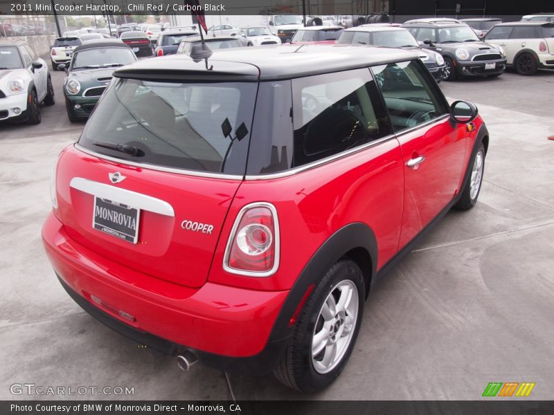 Chili Red / Carbon Black 2011 Mini Cooper Hardtop