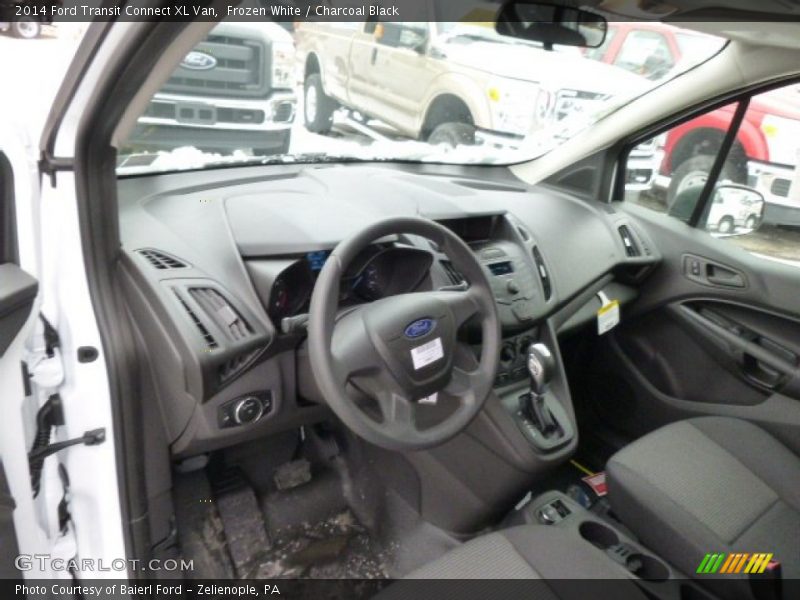 Frozen White / Charcoal Black 2014 Ford Transit Connect XL Van