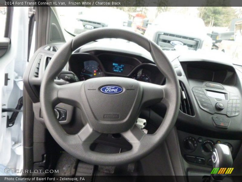 Frozen White / Charcoal Black 2014 Ford Transit Connect XL Van