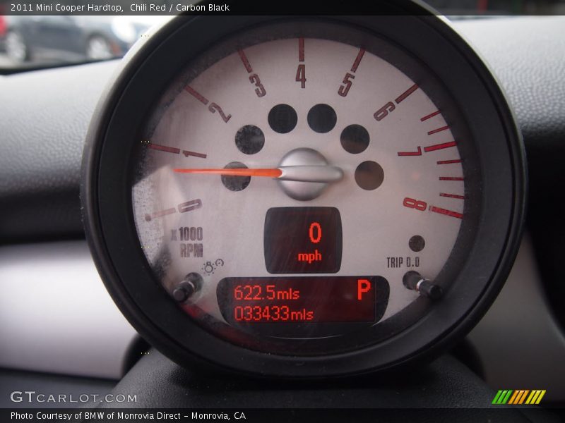 Chili Red / Carbon Black 2011 Mini Cooper Hardtop