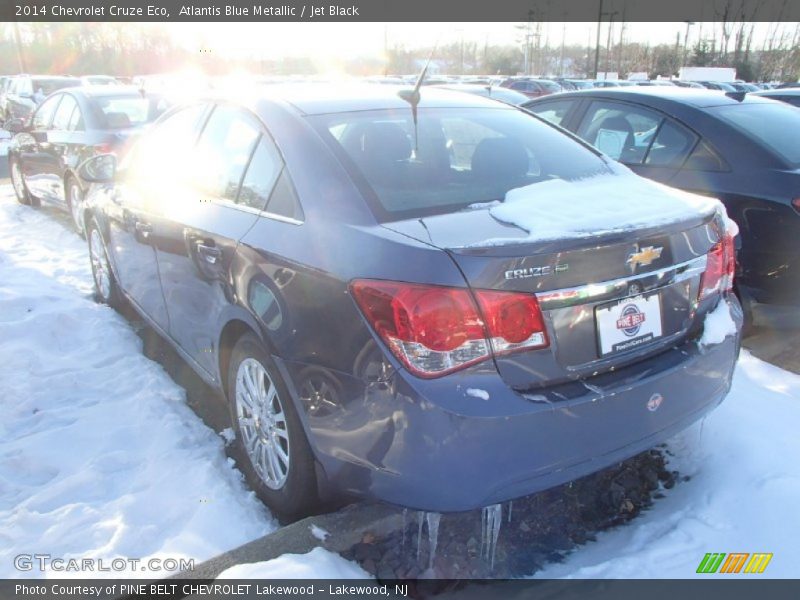 Atlantis Blue Metallic / Jet Black 2014 Chevrolet Cruze Eco