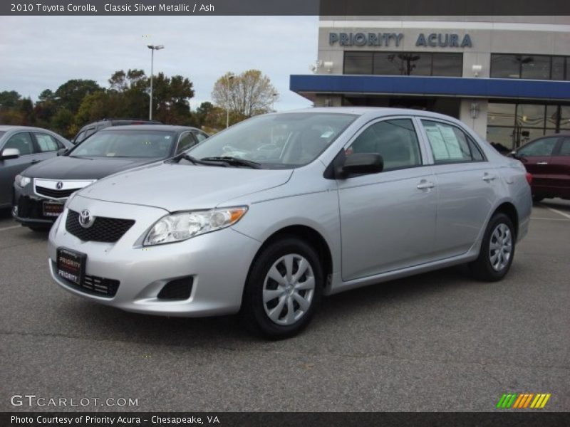 Classic Silver Metallic / Ash 2010 Toyota Corolla