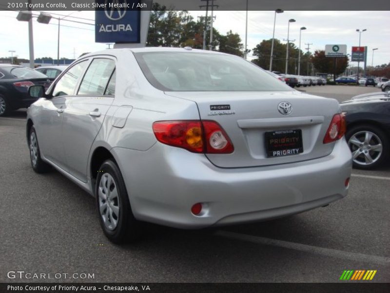 Classic Silver Metallic / Ash 2010 Toyota Corolla