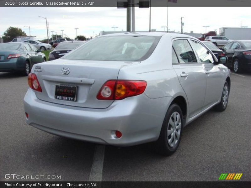 Classic Silver Metallic / Ash 2010 Toyota Corolla