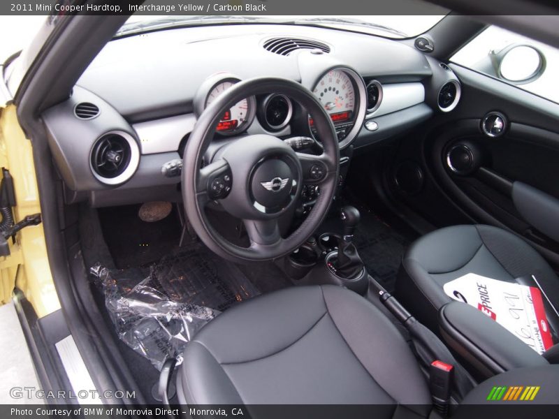 Interchange Yellow / Carbon Black 2011 Mini Cooper Hardtop