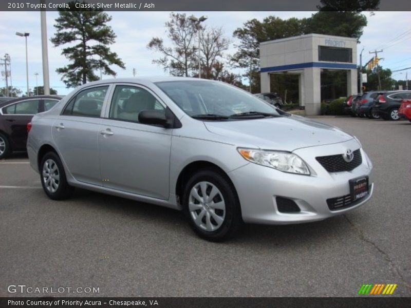 Classic Silver Metallic / Ash 2010 Toyota Corolla
