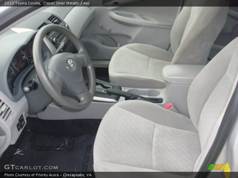 Classic Silver Metallic / Ash 2010 Toyota Corolla